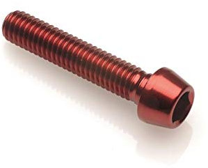 Motodak viti BTR conico Lightech M5 x 30 Ergal Rosso