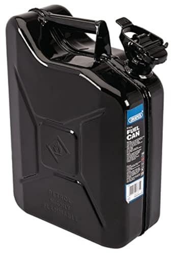Draper 07664 Carburant en Acier Noir Bidon Etanche 10 l