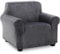 TIANSHU Samt Sesselbezug,Soft Velvet Plush Couchbezug stilvolle Luxus-Möbelbezüge Anti-Rutsch-High Stretch Sesselbezug(1 Sitzer, Grau)