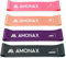 Amonax Fitnessbänder Resistance Bands Set, Theraband, Widerstandsbänder, Gymnastikband, Trainingsbänder Terra Band Wiederstandsband für Sport Fitness Geräte, Calisthenics, Kraftraining, Home Gym