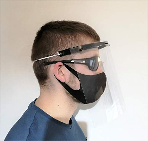 Visière faciale 3 visières transparentes remplaçables incluses