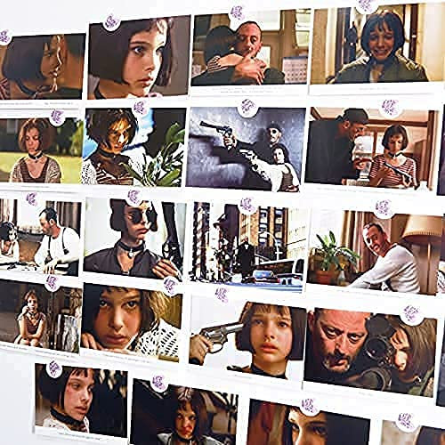 ZPPLD 30 Postkarten,Postkarten Set,Retro Postkarten,Leon Postkarten,Filmpostkarte,Wandcollage,Vintage Postkarten,Leon Postkarte,Ästhetisches Bild für Wandcollage