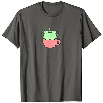 Mignonne grenouille dans la tasse. T-Shirt