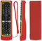 YiBiChin Custodia Protettiva in Silicone per LG Smart TV AKB75095307 AKB75095308 AKB75375604 AKB74915324 Telecomando, Copertura Antiurto, Lavabile, Morbido e Durevole con cordino (Rosso+Giallo)