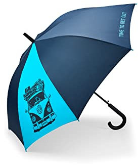 Volkswagen Heritage 7E9087600 Parapluie avec logo T1 Bulli Bleu