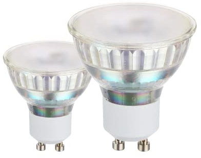 EGLO GU10 Lampe 2er-Set, 2 LED Spots, Reflektorlampe je 3 Watt (entspricht 24 Watt), 240 Lumen, Leuchtmittel warmweiß, 3000 K, Glühbirne Ø 5 cm