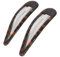 7cm Large Plain Tort Brown Bendies Sleepies Snap Clips Hair Clips Slides for Women Girls by Glitz4Girlz