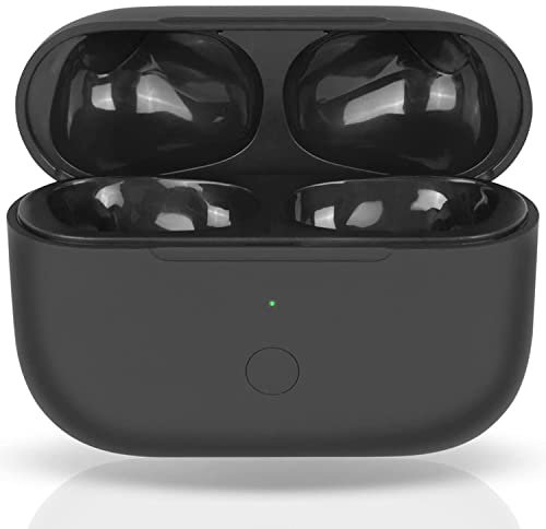 Kabelloses ladecase für Air pod pro, Ersatz Ladecase für Air pod pro mit Bluetooth-Pairing(Kopfhörer Nicht enthalten) Wireless Charging Case Eingebauter Akku 5-mal volle Ladung (Air Pod pro-Black)