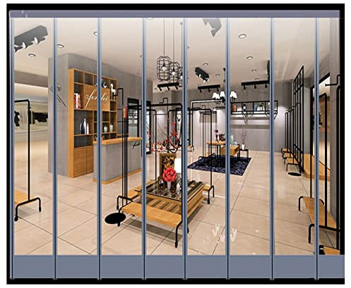 SYFXZZDS Rideau Thermique Isolants Anti Froid 3.0mm Porte À Écran Magnétique Rideau À Lanières en PVC for Porche, Garage, Cuisines, 42 Tailles (Size : 50x280cm/19.69x110.24in)