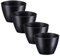 Colorus Profi Gipsbecher 4er Set | Anrührbecher Konische Form aus Kunststoff | Gipsanrührbecher 9cm hoch Ø 13cm für Gips, Spachtelmasse, Kleber, etc | Malerbedarf, Malerzubehör