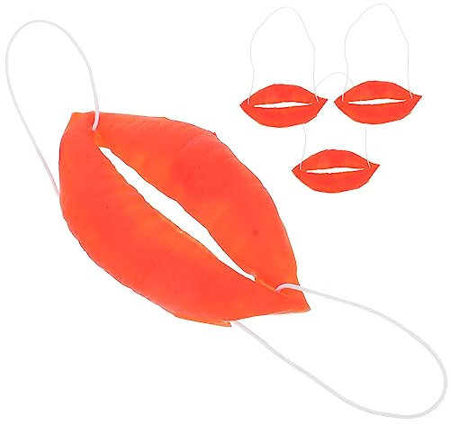 COHEALI 4 Stück Wurst Mund Requisiten Für Halloween Kostüm Party Große Lippen Lustige Cosplay Maske Zubehör Für Karneval Maskerade