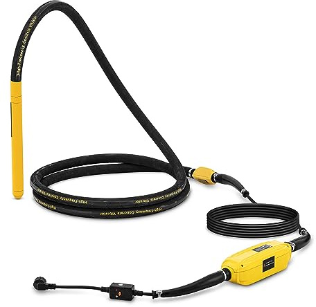 MSW MSW-HFCV-40-C Betonrüttler 1200 W 430 x 40 mm 230 V Rüttelflasche Flaschenrüttler Rüttelflaschen Beton Innenrüttler