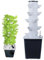 QUTBAG Hydrokultur-Turm, Garten-Hydrokultur-Anbausystem, vertikaler Gartenpflanzer, Hydrokultur-Turm mit Hydratationspumpe, Adapter, Netztöpfen, Timer, für Kräuter, Obst und Gemüse 25holes