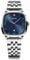 WENGER Herren Armbanduhr Vintage Classic Ø 37 mm, Swiss Made, Analog Quarz, Wasserdicht bis 50 m, Edelstahl-Armband, Silber/Blau, 01.1921.103