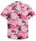 siliteelon Mens Hawaiian Shirt Cotton Regular Fit Short Sleeve No Iron Casual Beach Summer Aloha Shirt,Pink,XL