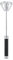 Cyrank Fouet Rotatif Universel Tout Usage, 2 Pièces, Batteur à œufs Semi-automatique En Acier Inoxydable, Noir, 24 cm x 5,5 cm