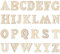 104 Stück Mini Holz Buchstaben 15 mm Basteln Holzbuchstaben kleine Holz Alphabet A-Z Bastelbuchstaben für DIY Kunsthandwerk Hochzeit Party Deko