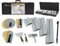 ROLLINGDOG Drywall Skimming Blades Set with Case - Plastering Tools Set with Skimming Scraper and Adjustable Extension Pole Adapter,Extension Pole,Putty Knives,Three Shapes of Sanders