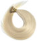 24 Hair Extensions Nano Rings Tip Halo Human Hair Extensions Remy Hair Extensions Double Drawn - 1g/s 50s/pack - (24 #60 White Blonde/Platinum Blonde)