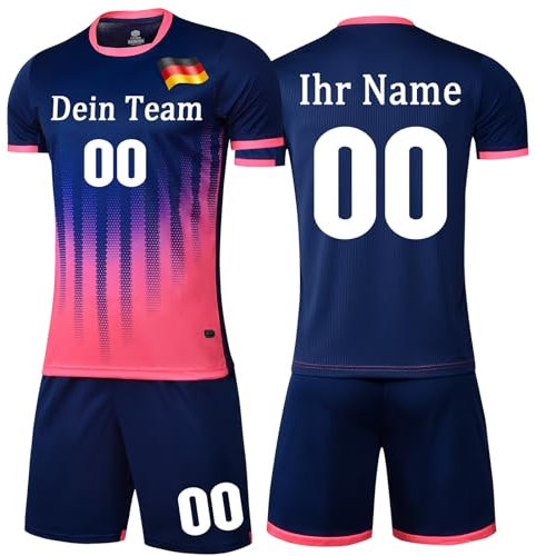 KILUZARNO Personifizieren Handball Trikot Set - Benutzerdefiniert Handball Trikot Kinder Erwachsene mit Namen Nummer Team Logo