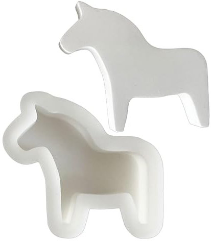 Silikon- Gießform Pferdeform Kerzenständer Silikonform,Niedliches Gipsform Zum Gießen,etongussform Für -Beton-Zement-Gips-Tier-Kerzenhalter,Form Für Pferdefiguren, Pferdeform