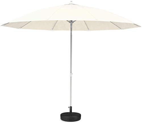 Sonnenschirme Für Den Außenbereich, 2,7 M, Terrassenschirm Für Den Außenbereich, Mit Kurbelneigung Für Tisch, Garten, Hof, Strand, Pool, Café, Ohne Sockel, Uv-Beständiges Fiberglas, 8 Rippen Ohne Soc