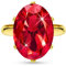 Linawe Rot Ruby Ringe Frauen, Gold Schmuck Goldschmuck, Grosse Groessen Ring Verstellbar Goldring Damen, Moissanite Diamant Fingerring