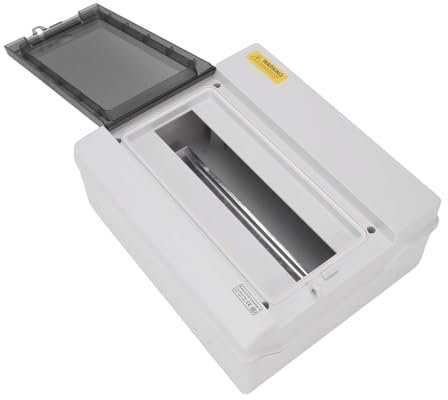 AIRUIXI Verteilerkasten außen 12-Wege-PC-Kunststoff-Elektro-IP65-Verteilerkasten for den Außenbereich, Innen-Stromverteilerkasten, 12 Wege, 10,4 x 8,7 x 4,3 cm, inkl(P65 4WAY)