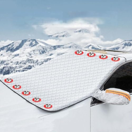 MOIKOTLR Frontscheibenabdeckung Auto, für Opel Manta Meriva Mokka Faltbare Auto Frontscheibenabdeckung Eisschutzfolie gegen Schnee EIS Frost,C 143 * 170cm