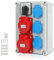 Daromigo Distributore di corrente da parete, 3 x 16 A/230 V/IP44 Schuko 5 poli, con interruttore a camme L-0-P e MCB, distributore di corrente per interni ed esterni