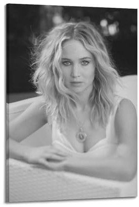 WAWYY Jennifer Lawrence Sexy Poster auf Leinwand, Wandkunst, dekoratives Schlafzimmer, modernes Zuhause, Druck, Kunstwerke, 20 x 30 cm