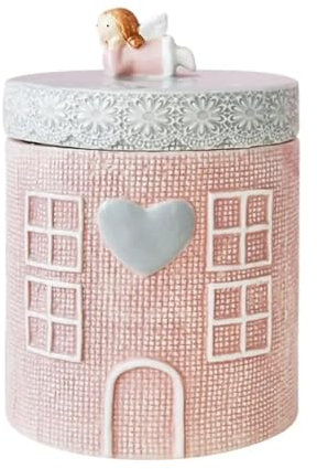 Tarro De Cerámica Recipiente de cerámica for cocina, recipiente de almacenamiento de cerámica, tarro for galletas, recipiente de café sellado for té, encimera de cocina, especias y nueces(Style-A)