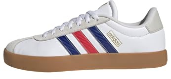 adidas Herren VL Court 3.0 Shoes, FTWR White/Pure Ruby/Mystery Ink, 44 EU
