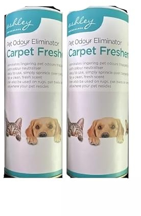Carpet Freshener for Pet Odours, Deodorising Powder, 2 Pack