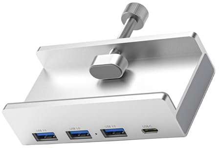 Qsvbeeqj 5gbit/s USB/Typ C Konzentrator Klemme USB3.0 Splitteradapterdockstation 4-Port Für Desktop Computer PC Zubehör
