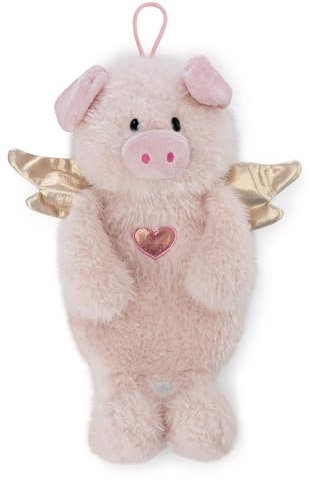 Wärmflasche Schutzengel Schwein La La Piggie 300ml 35cm - pink - Kuscheliges Wärmetier ab 10 Monaten – Plüschtier-Wärmflasche, Wärmebeutel für Kinder und Erwachsene | 61937