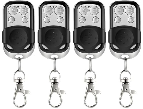 4 Pezzi Telecomandi Universali per Cancelli, Telecomando Cancello Universali 433,92 MHz, Telecomando per Cancelli, Telecomando Universale Cancello, Telecomandi Universali per Garage