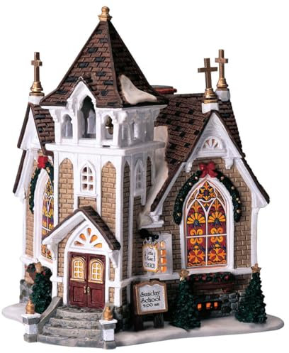 Lemax Christmas Village Little River Church, LED a batteria, 45069