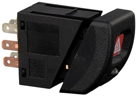 febi bilstein 04718 Warnblinkschalter, 1 Stück | Kompatibel mit: OPEL COMBO Kasten/Großraumlimousine, CORSA B, CORSA B Kasten/Schrägheck, TIGRA