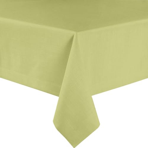 Sander Tischdecke LOFT Farbe 55 hellgrün mit FLECKSCHUTZAUSRÜSTUNG Größenauswahl (135x220 cm)