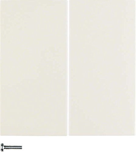 Pulsador KNX radio quicklink doble, series berker S.1/ B.3/ B.7 de hager, blanco brillo