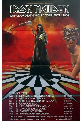 Générique Iron Maiden Dance of Death Tour Poster 100 x 150 cm