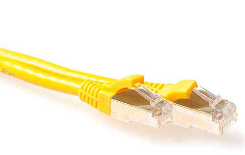 ACT CAT6A S/FTP SNAGLESS YL 7.00M