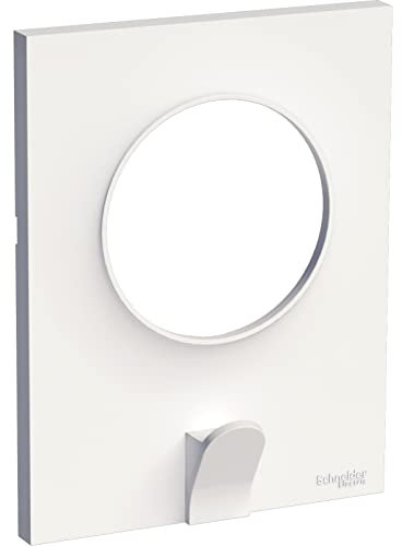 Schneider Electric - Odace Styl Pratic, plaque Blanc avec crochet multi-usage 1 poste - S520722