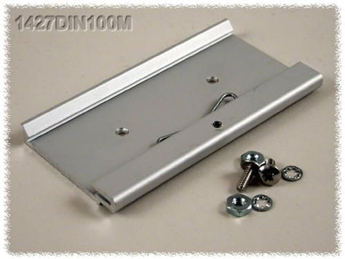 Hammond Electronics Aluminium DIN Clip for DIN Rail Mounting 1427DIN100M (Diameter x Height) 100 mm x 51 mm Aluminium Natural