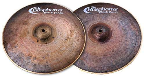 Bosphorus Cymbals BP15H 15-Inch Black Pearl Series Hi-Hat Cymbals Pair