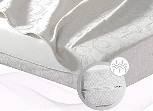 MICAMAMELLAMA Hochdichte HR-Schaumstoffmatratze Camping Caravan Nid (75x190x12)