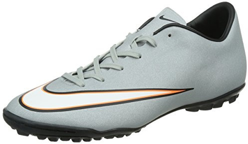 Nike Mercurial Victory V Cr Tf, Men's Football Boots, Grau (Mtllc Silver/Blk-Hypr Trq-Blk), 7.5 UK (42 EU)