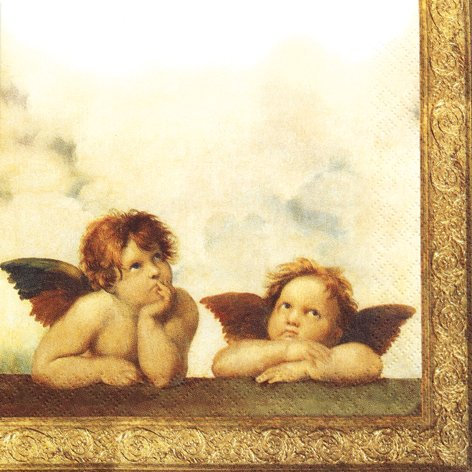 20 Servietten Raphael-Engel 33x33cm