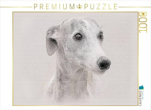 CALVENDO Puzzle EIN Bild aus dem Kalender Whippets 2017 | 1000 Teile Lege-Größe 64 x 48 cm Foto-Puzzle für glückliche Stunden